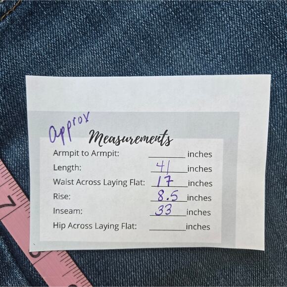 Fidelity Denim Hyacinth Low Waist Trouser Flare Jeans Size 31 Midnight Sapphire - Picture 11 of 12